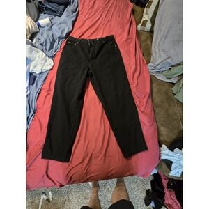 Eddie Bauer Black Denim Jeans Mens 33 Made USA Straight Fit